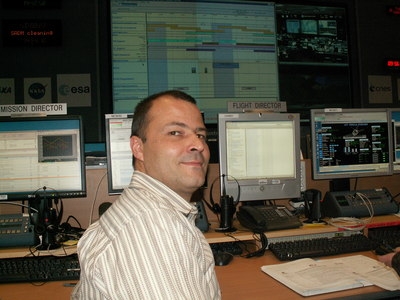 Marcial Vanhove, Directeur de vol du CNES à l'ATV-CC. Crédits : ESA